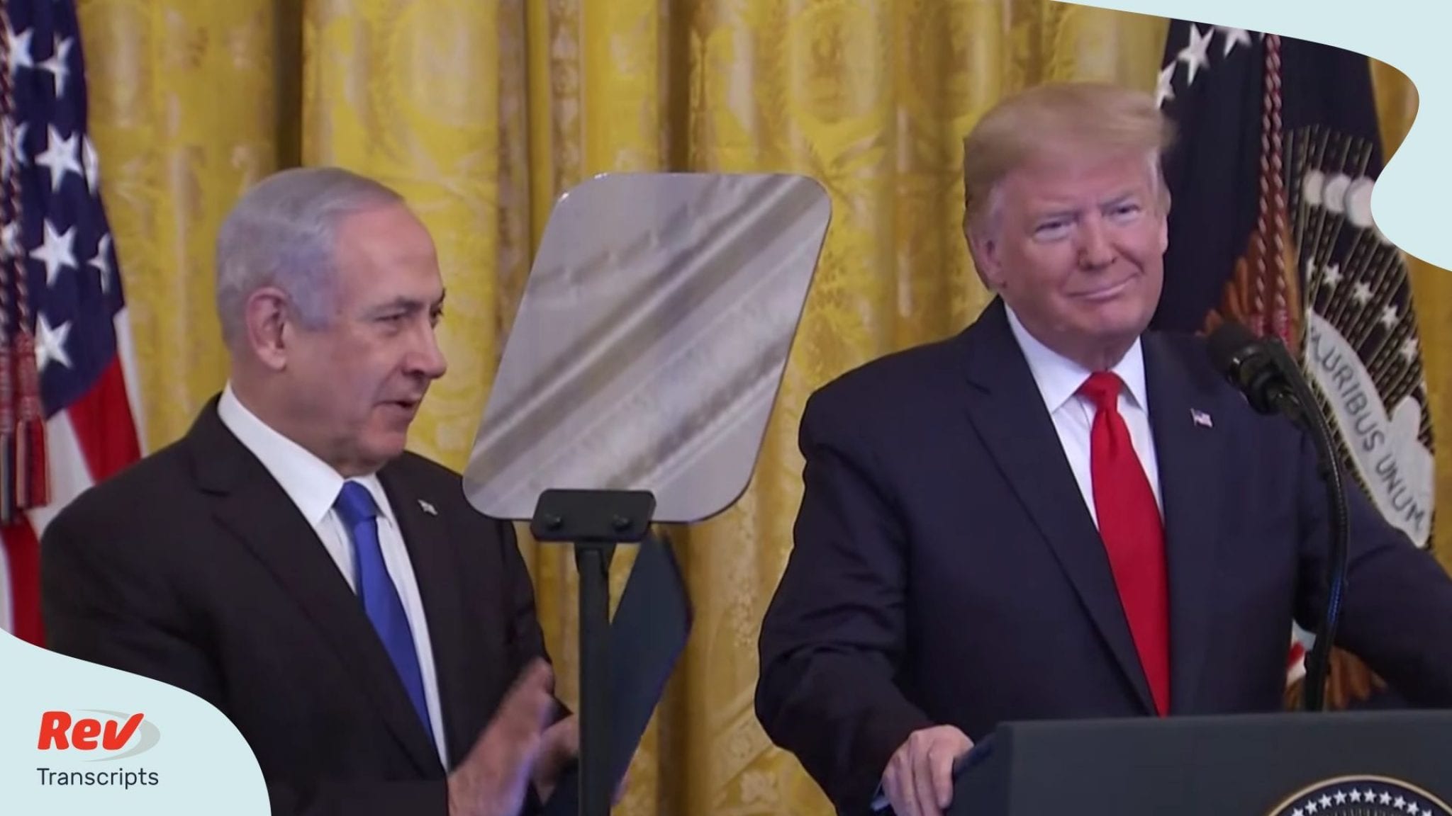 Donald Trump Middle East Peace Speech Transcript With Israel Pm