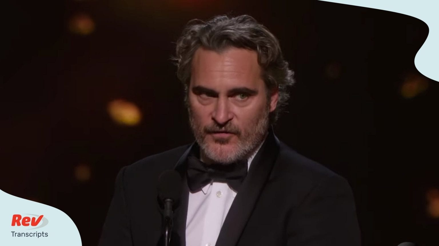 Joaquin Phoenix Oscar Acceptance Speech Transcript Phoenix Wins for