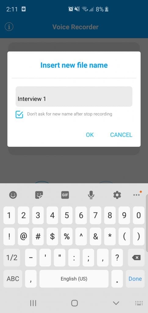 rev voice recorder app