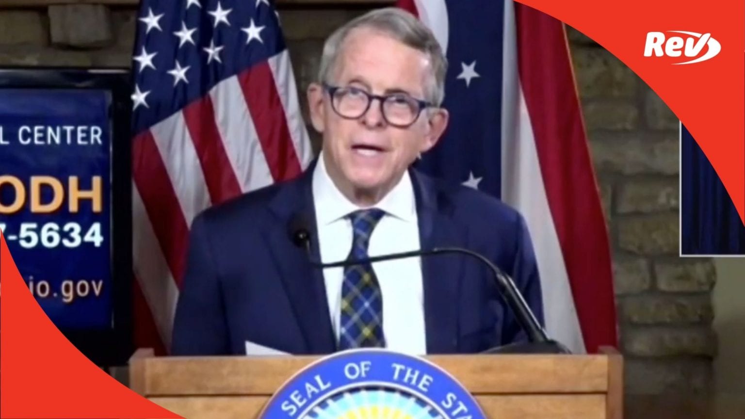 Ohio Governor Mike DeWine Press Conference Transcript September 3 Rev