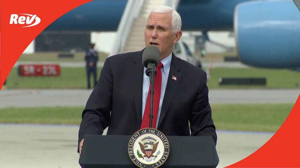 Mike Pence Campaign Speech Transcript Greensboro, NC October 27