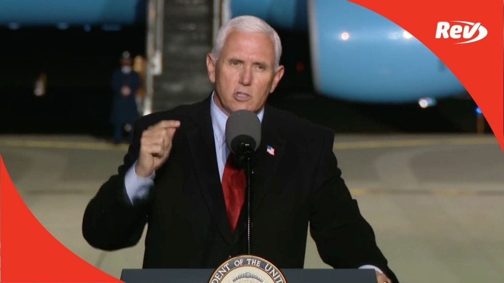 Mike Pence Campaign Speech Transcript Flint, Michigan October 28