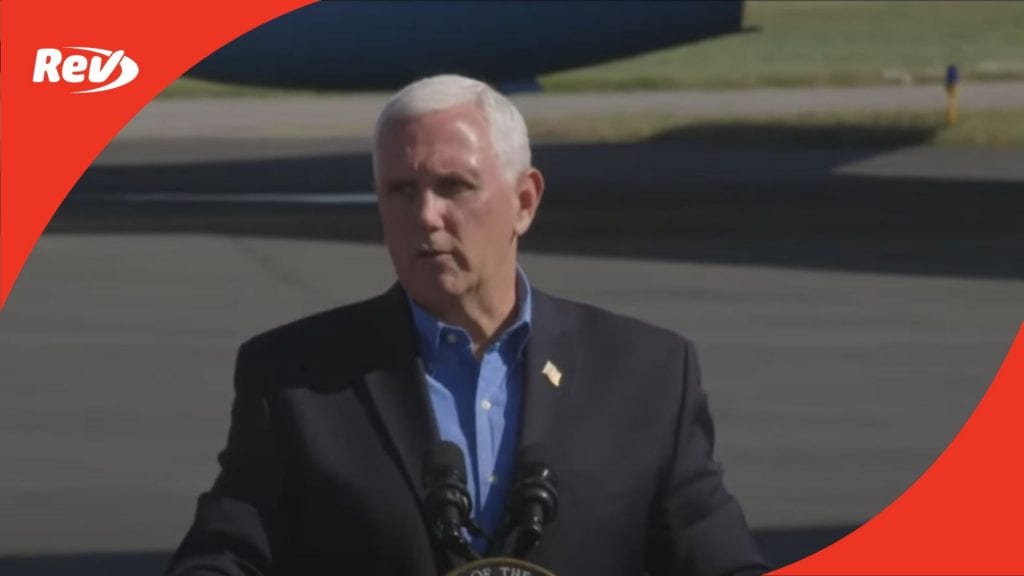 Mike Pence Campaign Speech Transcript Reading, Pennsylvania October 17