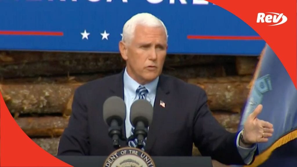 Mike Pence Campaign Speech Transcript Hermon, Maine October 19