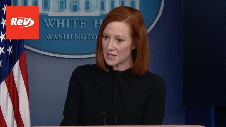 Press Secretary Jen Psaki White House Press Conference Transcript March 1 Rev Blog 5191