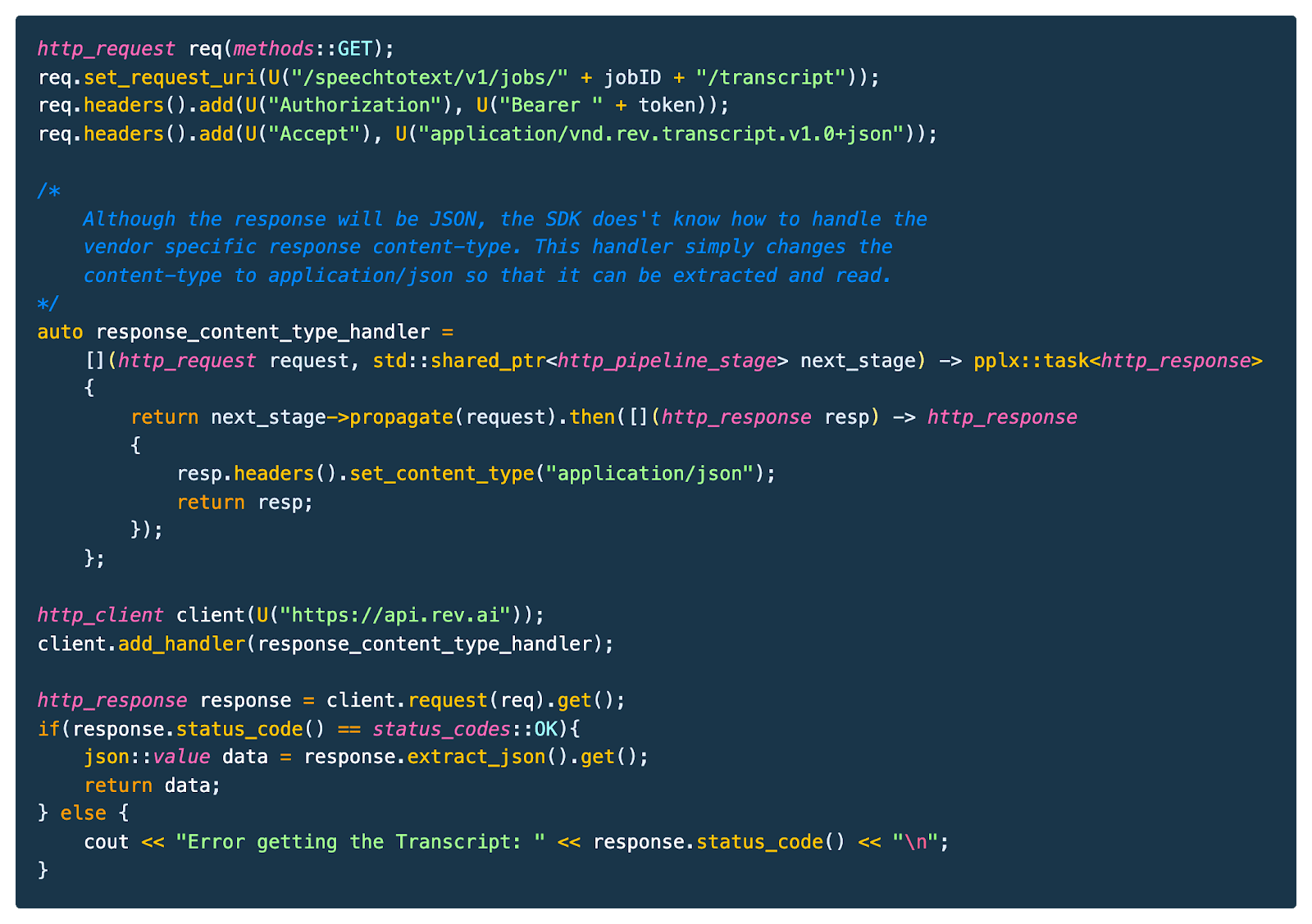 how to do speech recognition in c