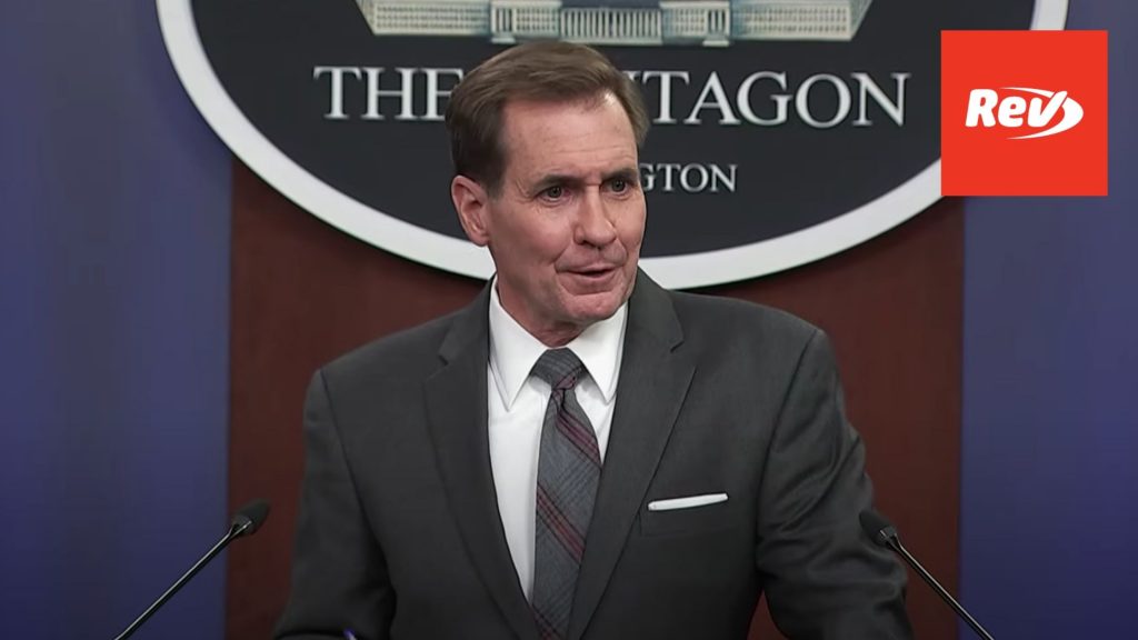 Pentagon John Kirby Press Briefing Transcript August 13: Update on Afghanistan