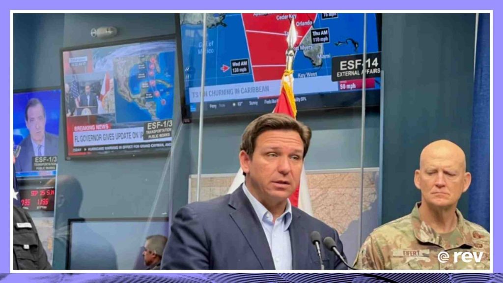 Florida Gov. DeSantis speaks in Tallahassee with Florida Division of Emergency Management Transcript