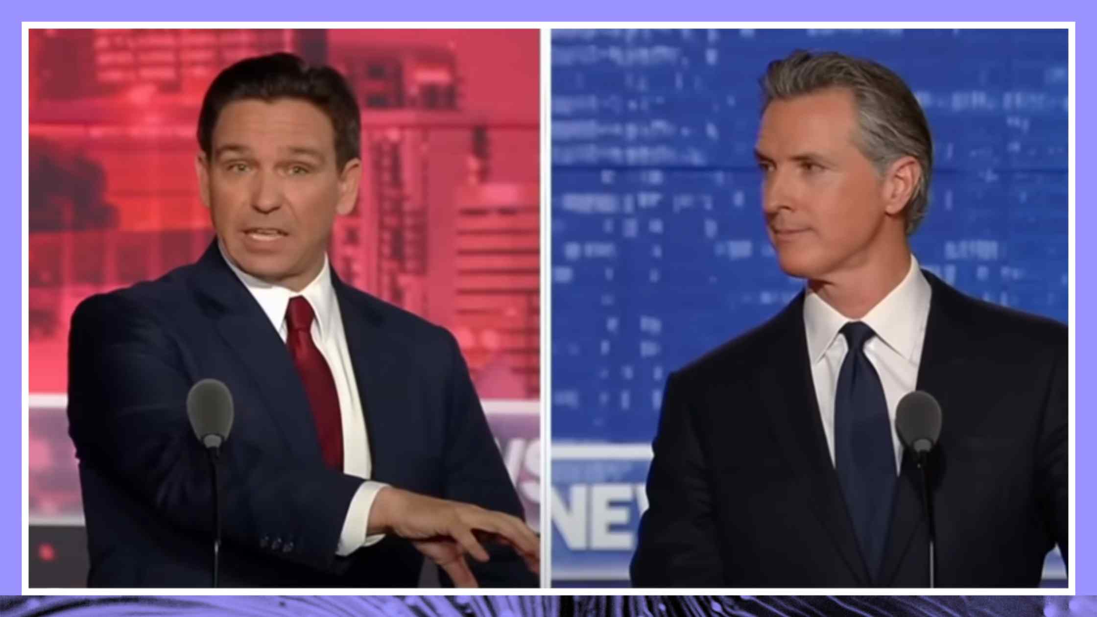 In Debate With DeSantis, Newsom Can't Admit California's Policy