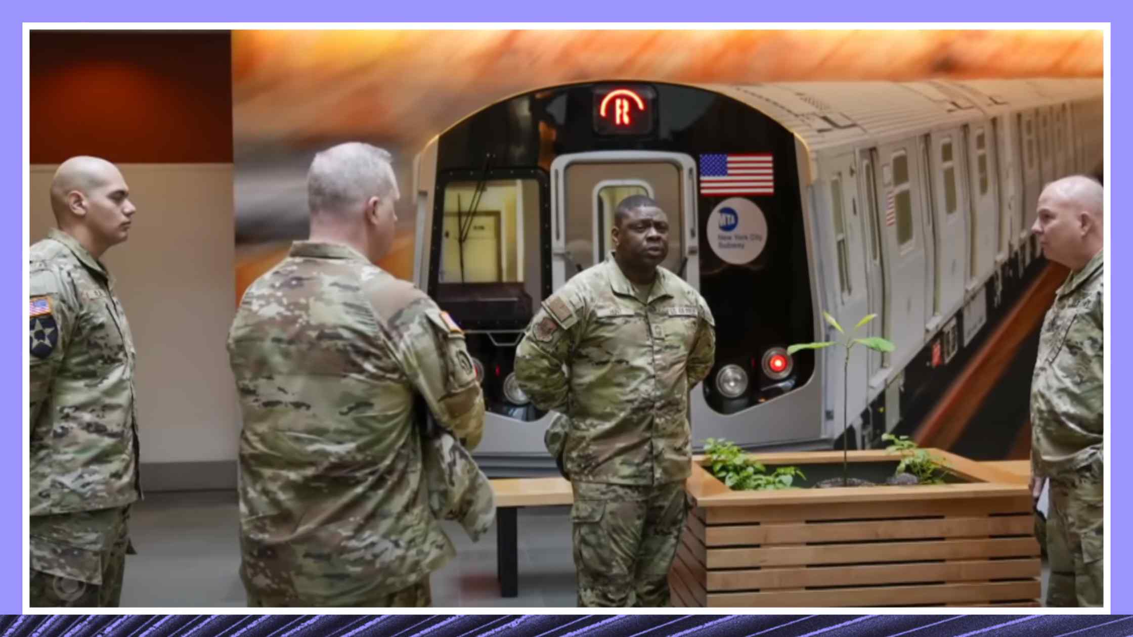 National Guard in the New York Subway