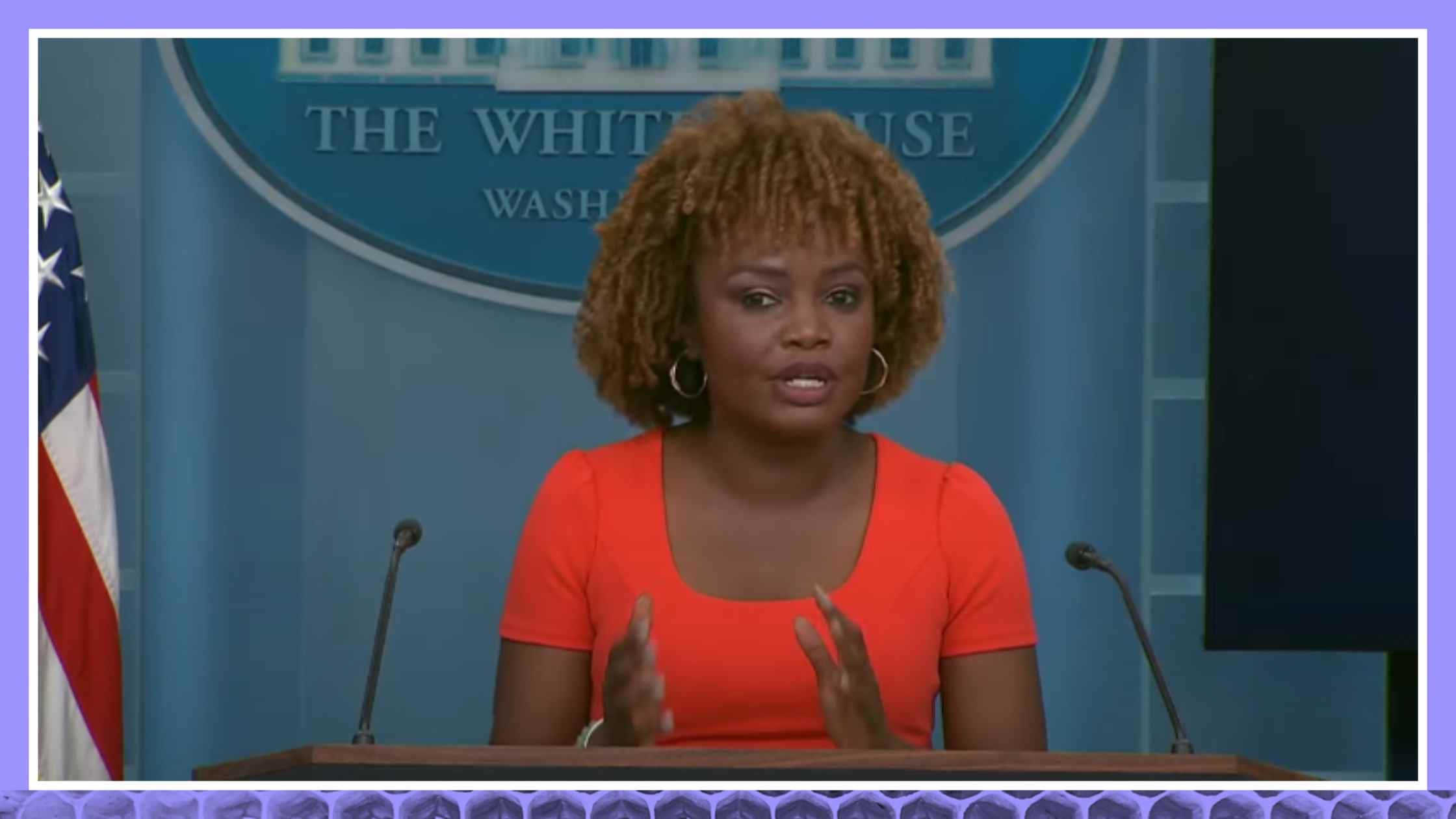 Karine Jean-Pierre gives White House Press briefing