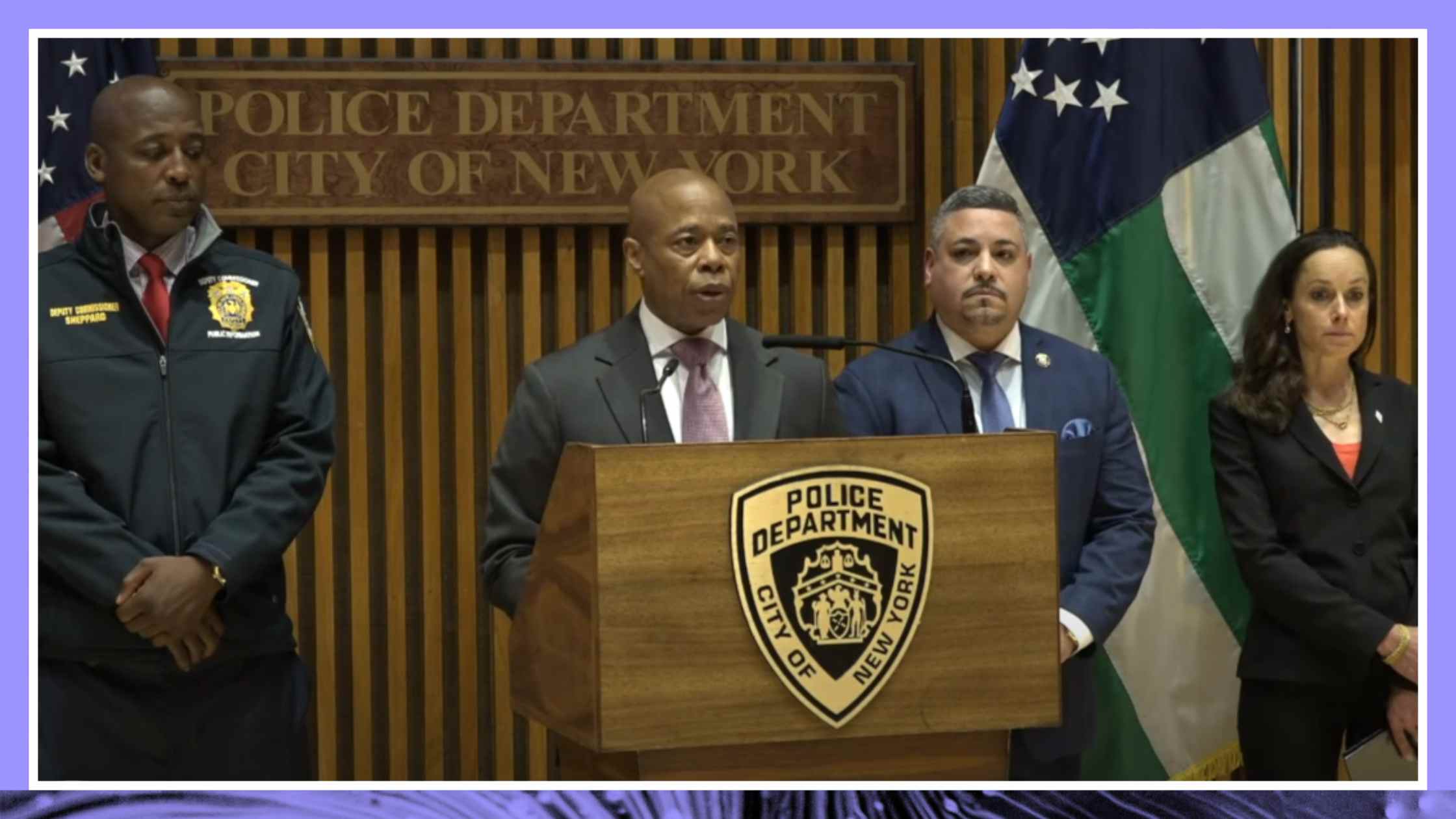 NYC Mayor Adams gives protest update