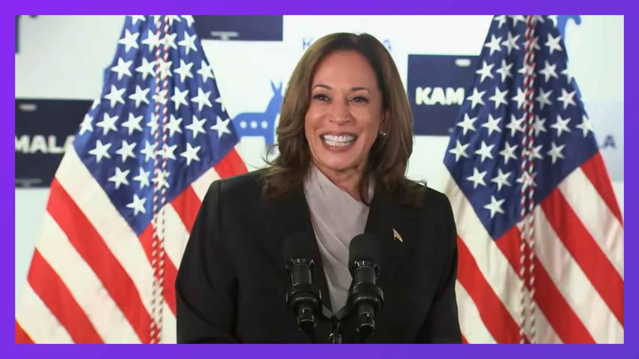 Kamala Speaks to Campaign