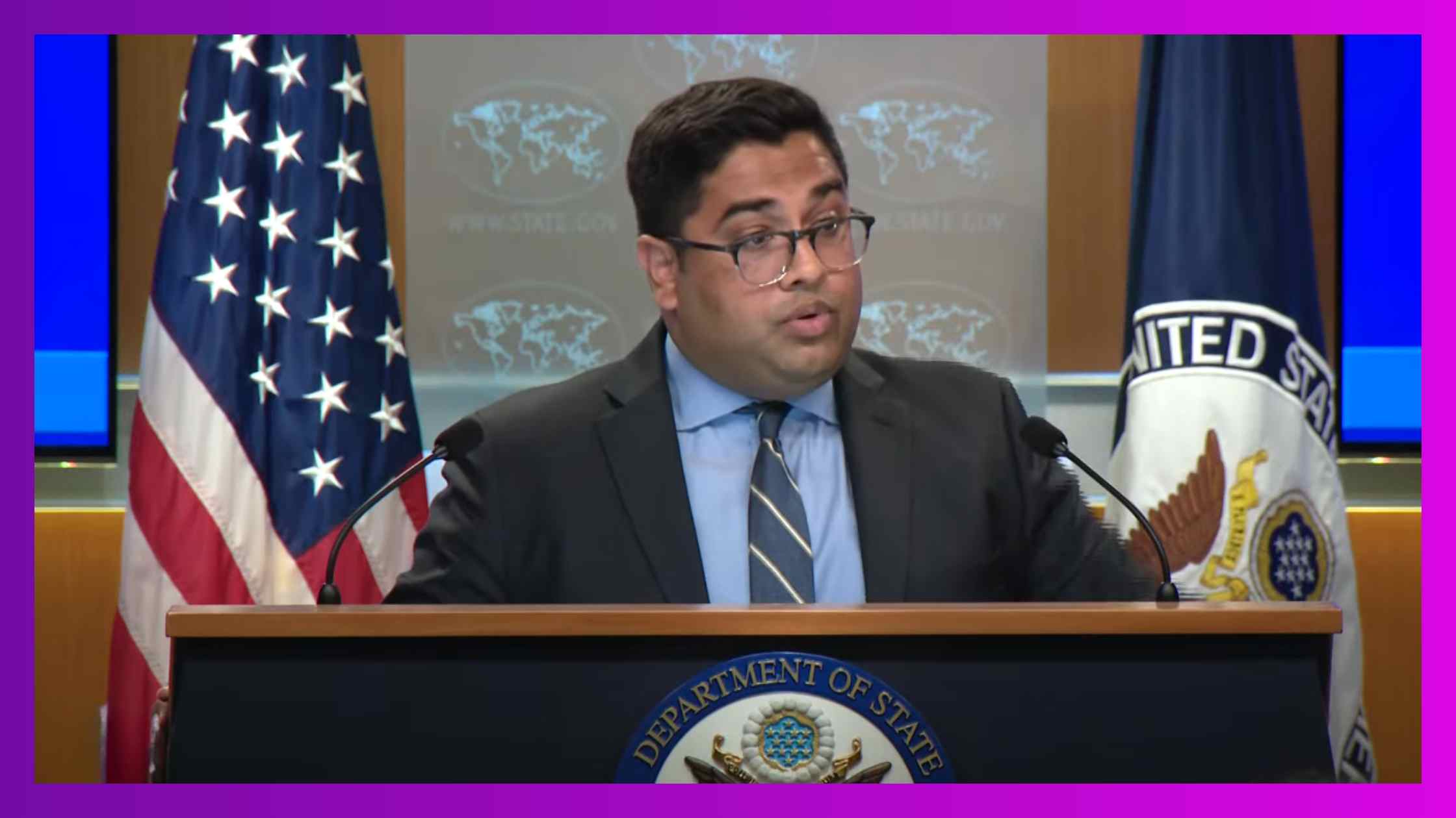 Vedant Patel gives State Dept Briefing