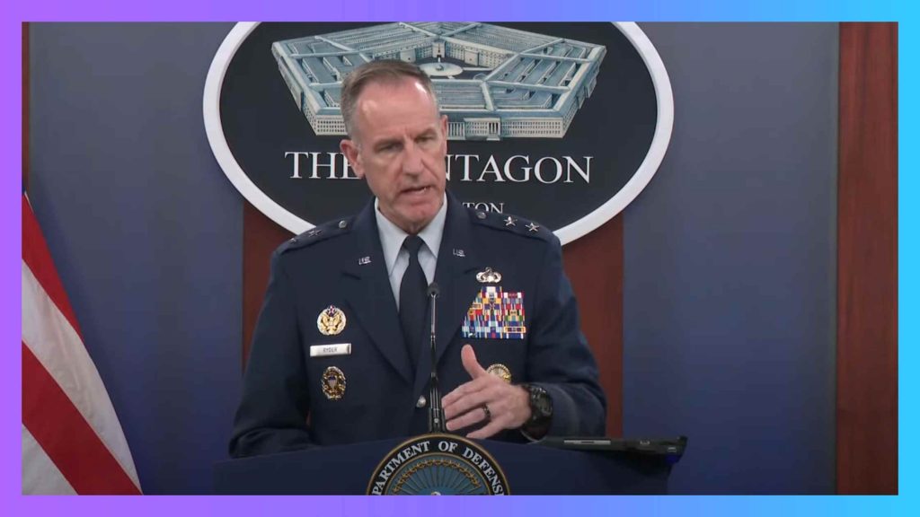 Pat Ryder gives Pentagon Briefing