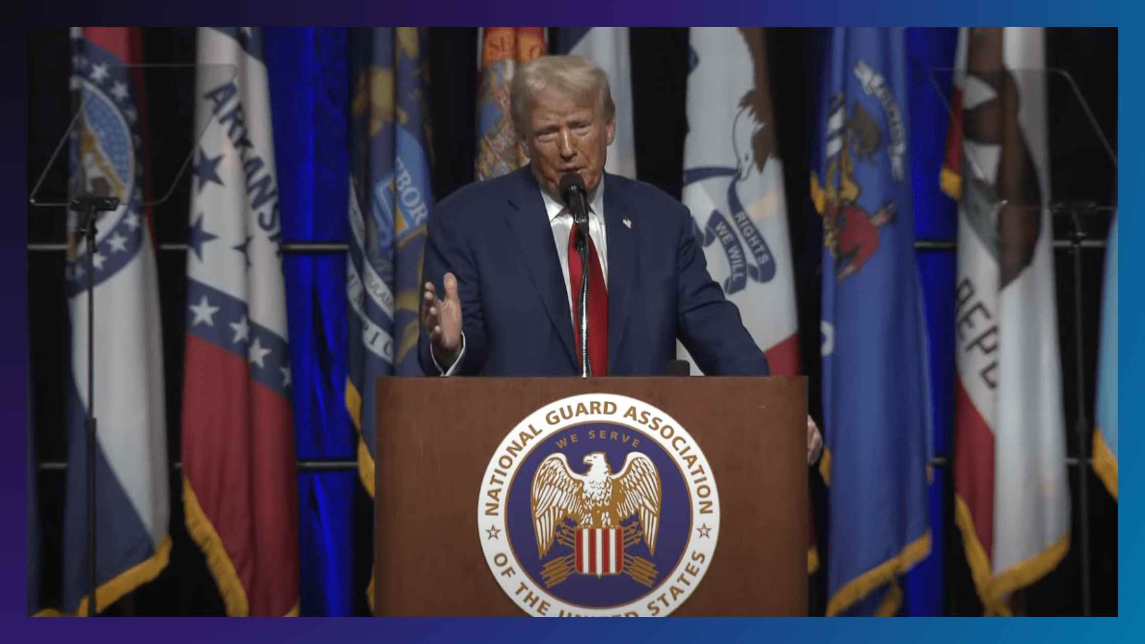 Trump speaks at National Guard event