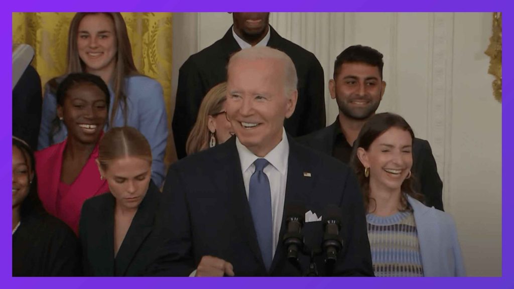 Biden with Soccer Champs