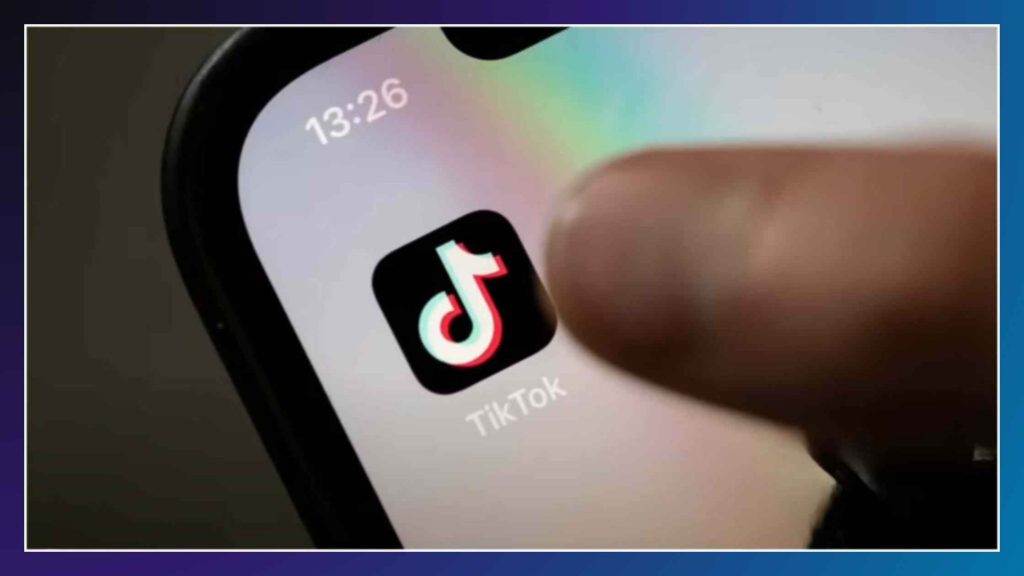 TikTok on phone screen