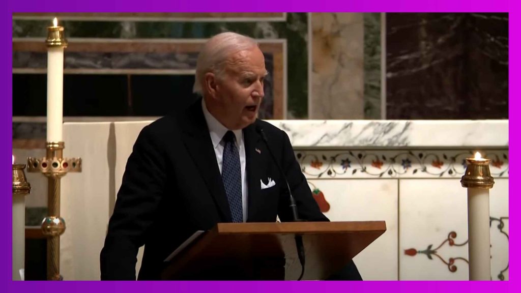 Biden Gives Eulogy