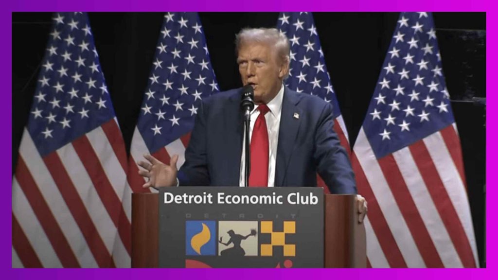 Trump Speaks at Detroit Economic Club