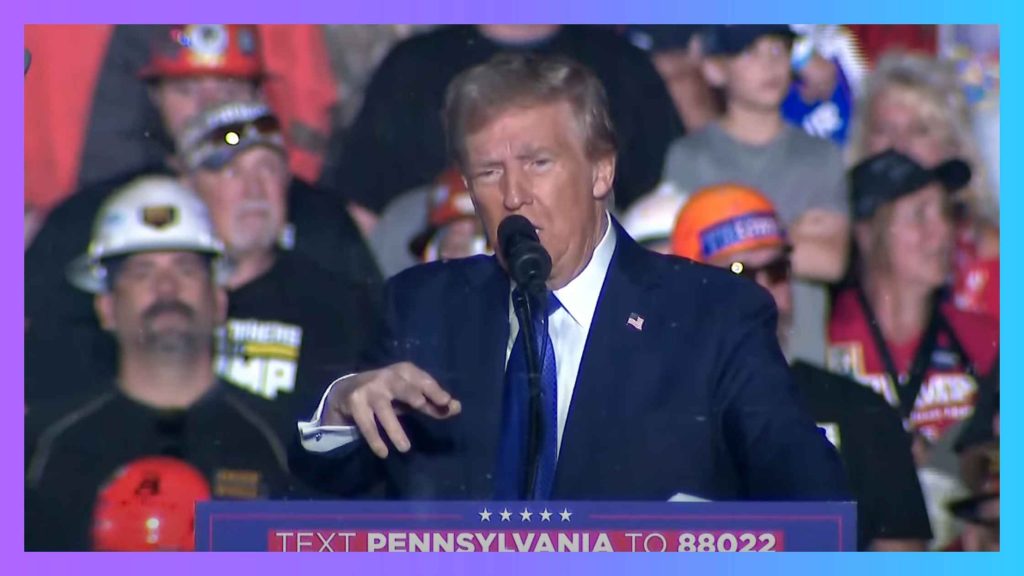 Trump speaks in Latrobe